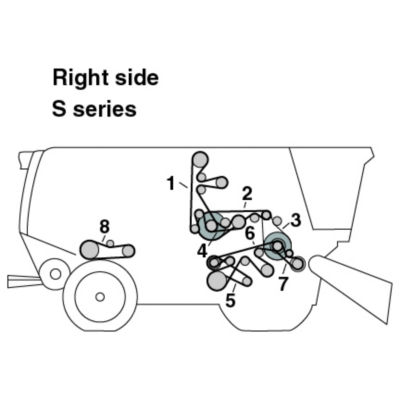 Feed Accelerator Belt For John Deere Combines B00539 - Shoup